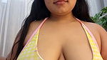 Chubby Girl  Amesha Show Her Big Boobs And Curves