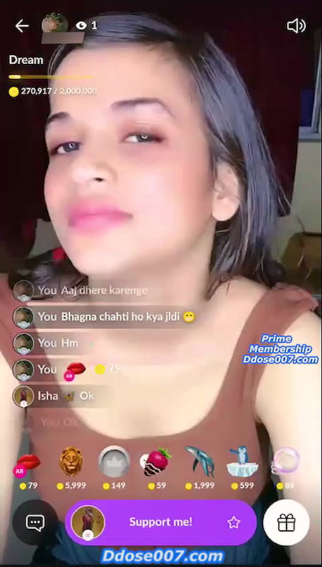 Famous Insta Influencer !sha Full Nude on Tango Show Boobs and Pussy masturbating