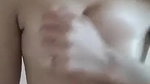 Slim Young Girl Capturing Naked Selfie in Bathroom