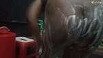 I was watching my stepbrother from above in a hot shower scene, but instead of getting angry, I let him cum inside my clumsy