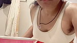 Chasmish Busty Gf Gauri Squeezing Big Boobs & Fingering Cucumber Fuck 12