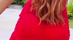 BHALEKAR SEXY IN RED BABYDOLL DRESS UUFFF