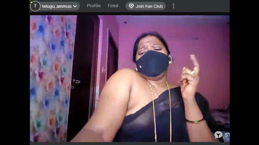 Ammuu Cam Show Nipple in Seetrou saree 2