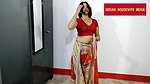 Indian housewife mona saree draping (4)