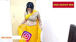Indian housewife mona saree draping (3)