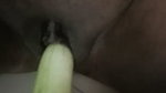can’t wait for cock so i used cucumber inside