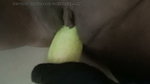 can’t wait for cock so i used cucumber inside