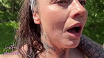 Caught fucking stranger MILF in public cheating on her boyfriend and drinking my piss