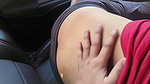 Girlfriend giving blowjob to her boyfriend in car sex in public