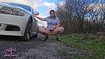 Hairy mature MILF repaid my help by swallowing my cum