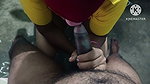Hot vizag girl soking and faking with har hasbends