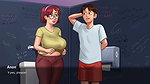 Korean hot aunty in summer time saga new