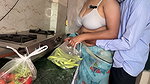 newlywed bhabhi Priya let neighbors boy fuck on Kitchen Stand because he refused to payment for vegetables