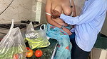 newlywed bhabhi Priya let neighbors boy fuck on Kitchen Stand because he refused to payment for vegetables