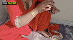 Punjabi Bhabhi painted her nail on roof