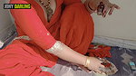 Punjabi Bhabhi painted her nail on roof
