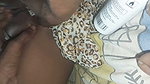 S-269. Young bhabhi taking scarf in her pussy . Husband dropping cock water on boobs