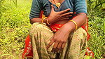 Sonam pumped out the water by putting a finger in the pussy in the fields