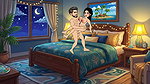 The story of Rupa Bhabhi and Gopal’s bedroom sex story. Hindi Cartoon Story