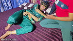 Valentine day My stepbrother caught me while watching a sexy video, I was in the mood, I surprised my Stepbrother with my pussy