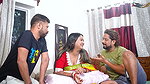 Desi Bhabhi Hardcore Fuck with Her Two Local Debar Full Movie ( Hindi Audio ) When She Was Alone at Home
