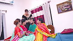 Desi Indian Thirki Husband fucks his all four wives at the same time and cumshot on face ( Hindi Audio )