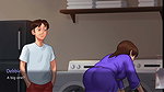 BIG BOOBED MILF STEPMOM WAS SURPRISED! I FUCK HER WHILE DOING LAUNDRY