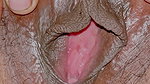 Hairy close up pussy