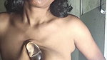Indian wife playing with dildo