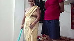Riya Bhabhi was sweeping her master’s house, the owner made sexual relations by talking sexy