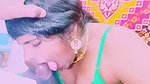 Villege aunty cheating deep throat blowjob