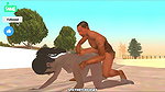 Naughty CJ secretly fucked a nude white women with his big black dick GTA San Andreas Hot Coffee Mod
