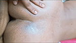 Fucking with wife and spam out on her body