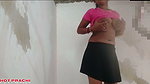 Indian Village Beautiful Hot Married Girl Boobs Show OYO Clear Hindi Audio, Indian Village Bhabhi fuck in OYO Room