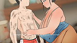 Plowed 1 sexy grandma piss and teasing grandson and shower with grandson