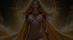 Lustrender Elf Heroine Golden Mist Descent Radiant Glow – Ai Video