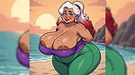 Thick BBW Indian Women at Beach Ai