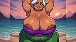 Thick BBW Indian Women at Beach Ai