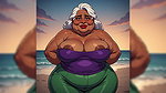Thick BBW Indian Women at Beach Ai
