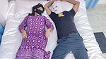 Milf Stepmom first time share bed with stepson part one