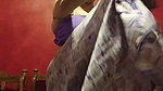 Busty bengali lady huge tits and navel in purple dress