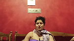 Busty bengali lady huge tits and navel in purple dress