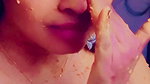 dheeptha in wet white dress with visible nipple