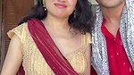 Marathi girl open navel in red saree 1