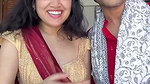 Marathi girl open navel in red saree 1