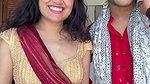 Marathi girl open navel in red saree 1
