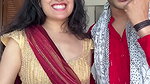 Marathi girl open navel in red saree 1