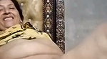 Desi lady showing boobs and fingering on video call