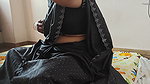 Teasing sexy housewife