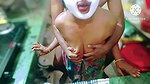 Hot Tamil Step Mom Gave Nice Blow and Get Fucked Her Mouth and Pussy by Her Step Son in the Kitchen